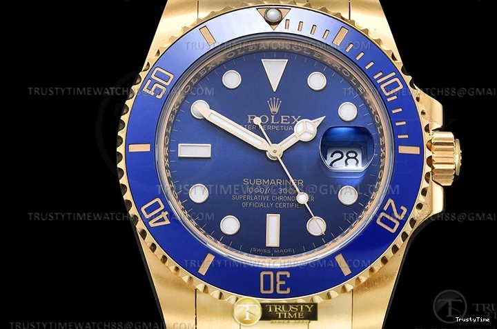 0323 TravelReady Submariner 116618LB Wrp 904 YG YG Blue KF VR 1091